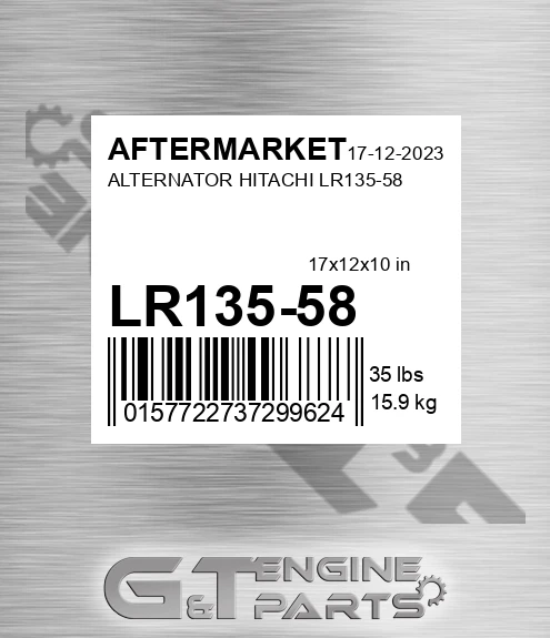 LR135-58 Alternator Hitachi Lr135-58 for AFTERMARKET