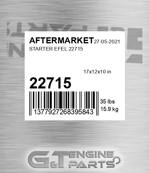 22715 Starter Efel
