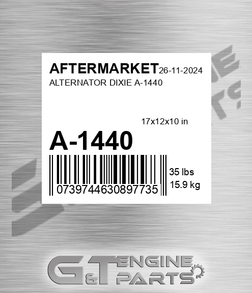 A-1440 Alternator Dixie A-1440 for AFTERMARKET