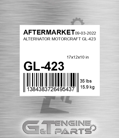 GL-423 Alternator Motorcraft Gl-423 for AFTERMARKET