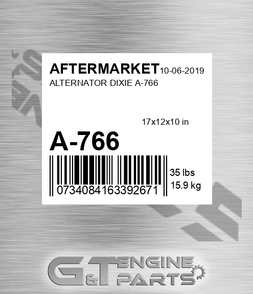 A-766 Alternator Dixie A-766 for AFTERMARKET