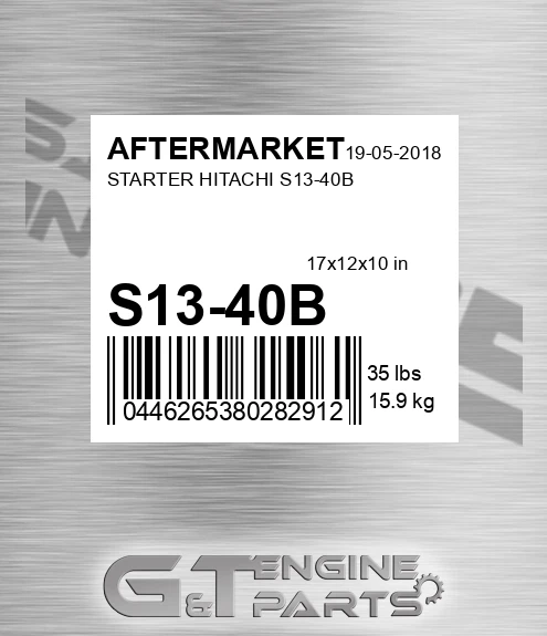 S13-40B Starter Hitachi S13-40b for AFTERMARKET