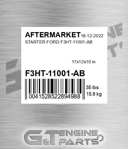 F3HT-11001-AB Starter Ford F3ht-11001-ab for AFTERMARKET