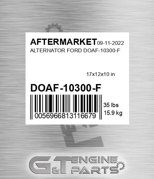 DOAF-10300-F Alternator Ford Doaf-10300-f for AFTERMARKET