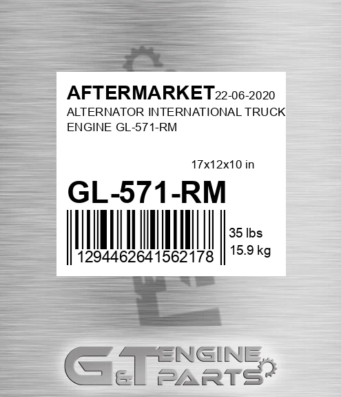 GL-571-RM Alternator International Truck & Engine Gl-571-rm for AFTERMARKET