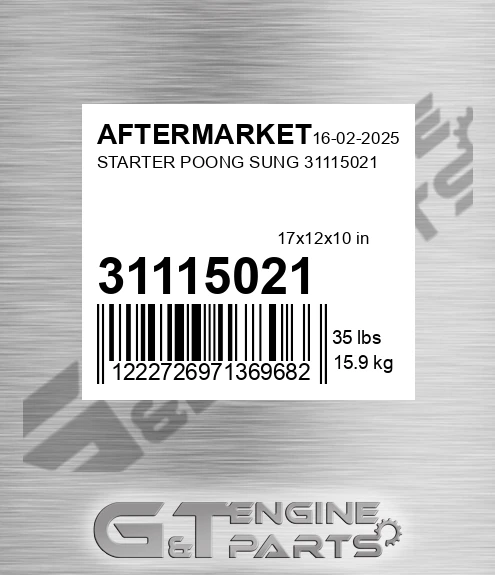 31115021 Starter Poong Sung for AFTERMARKET