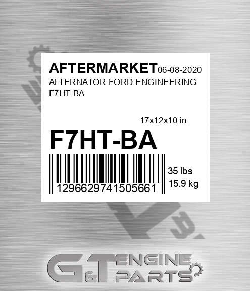 F7HT-BA Alternator Ford Engineering F7ht-ba for AFTERMARKET
