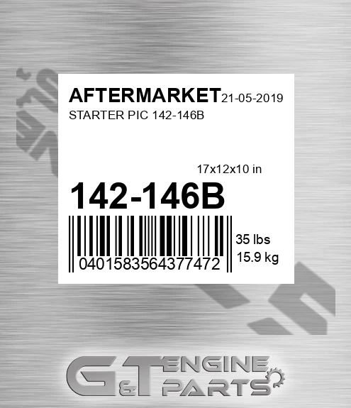 142-146B Starter Pic 142-146b for AFTERMARKET