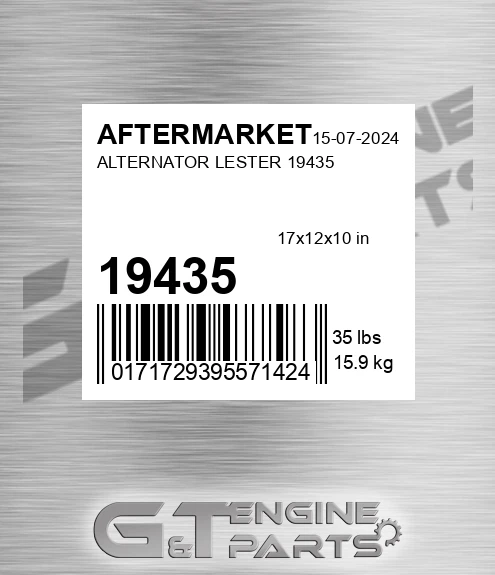 19435 Alternator Lester