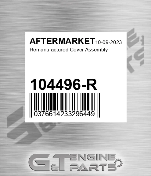 104496-R Remanufactured Cover Assembly for AFTERMARKET