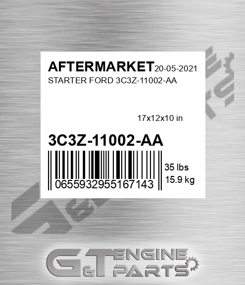 3C3Z-11002-AA Starter Ford 3c3z-11002-aa for AFTERMARKET