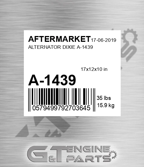 A-1439 Alternator Dixie A-1439 for AFTERMARKET