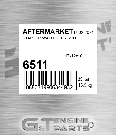 6511 Starter Wai Lester for AFTERMARKET