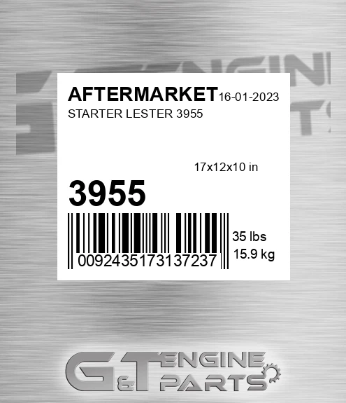 3955 AFTERMARKET Starter Lester