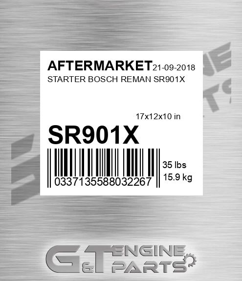 SR901X Starter Bosch Reman for AFTERMARKET