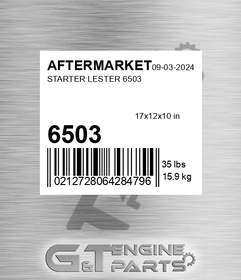 6503 Starter Lester