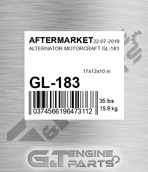GL-183 Alternator Motorcraft Gl-183 for AFTERMARKET