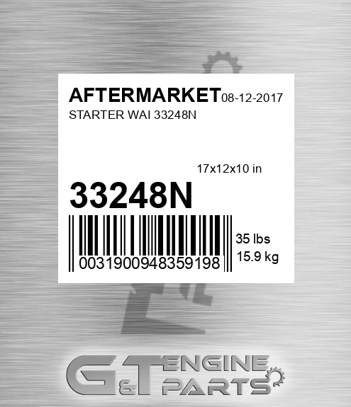 33248N Starter Wai for AFTERMARKET