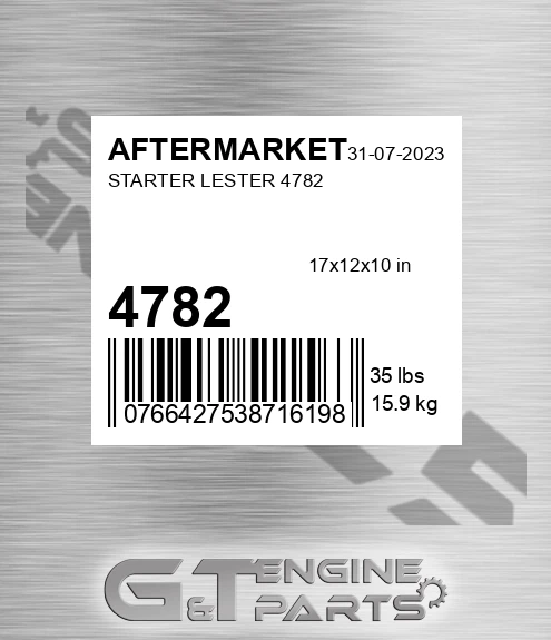4782 Starter Lester for AFTERMARKET