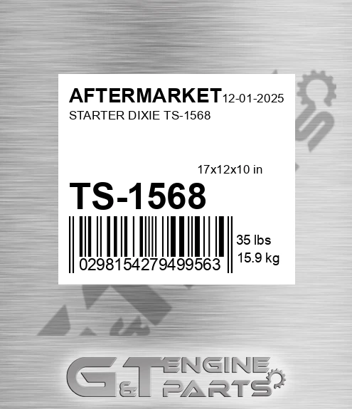 TS-1568 Starter Dixie Ts-1568 for AFTERMARKET