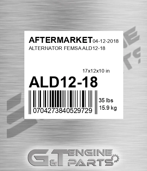 ALD12-18 Alternator Femsa Ald12-18 for AFTERMARKET