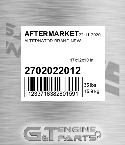 27020-22012 Alternator Brand New for AFTERMARKET