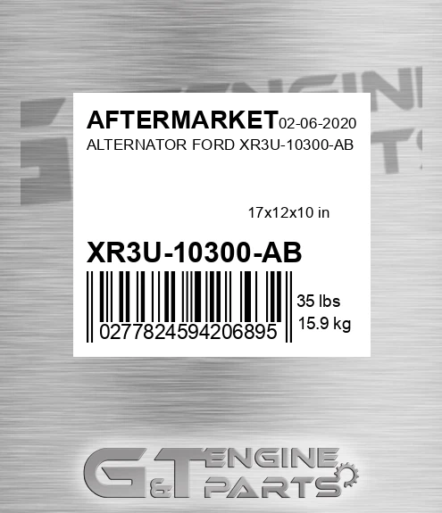 XR3U-10300-AB Alternator Ford Xr3u-10300-ab for AFTERMARKET