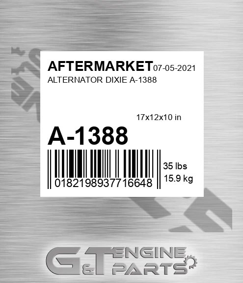A-1388 Alternator Dixie A-1388 for AFTERMARKET