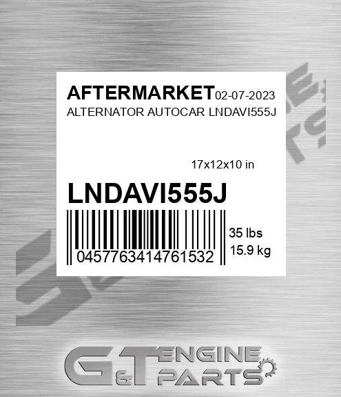 LNDAVI555J Alternator Autocar for AFTERMARKET