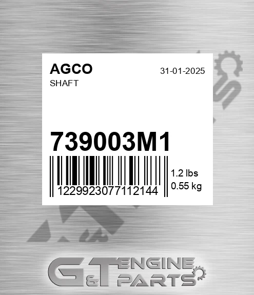 739003M1 Shaft for AGCO