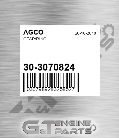 30-3070824 Gear/ring