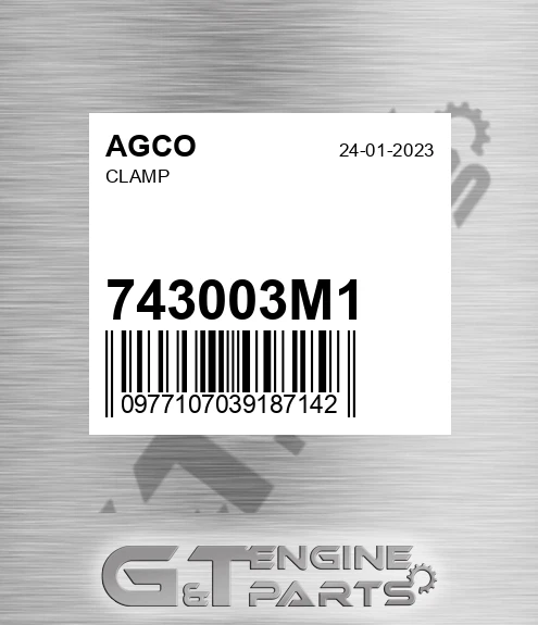 743003M1 AGCO Clamp