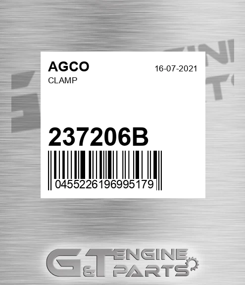 237206B AGCO Clamp