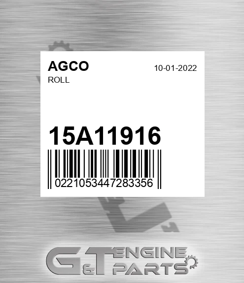 15A11916 AGCO Roll