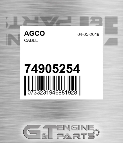 74905254 Cable