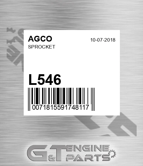 L546 Sprocket