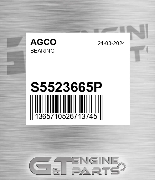 S5523665P Bearing for AGCO