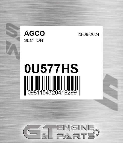 0U577HS AGCO Section
