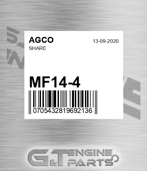 MF14-4 Share for AGCO