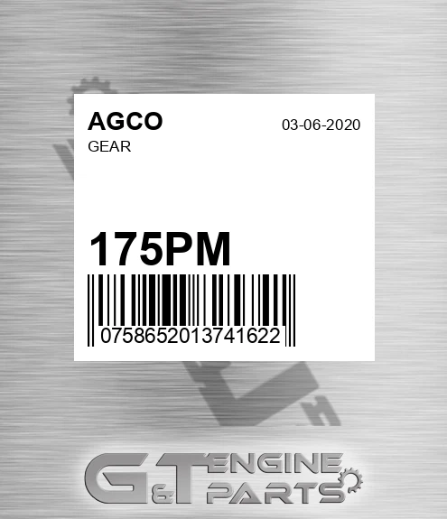 175PM AGCO Gear