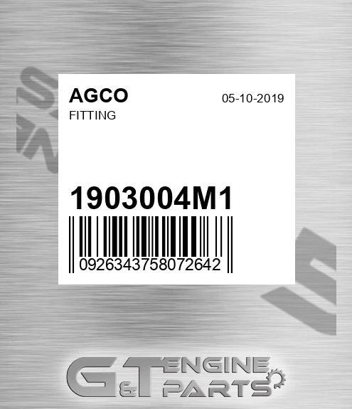 1903004M1 Fitting for AGCO