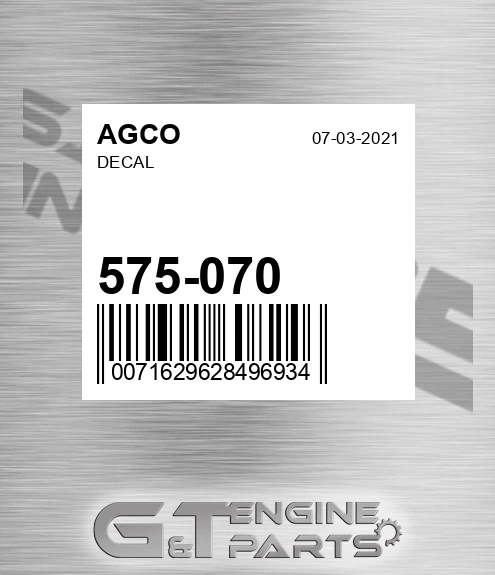 575-070 Decal for AGCO