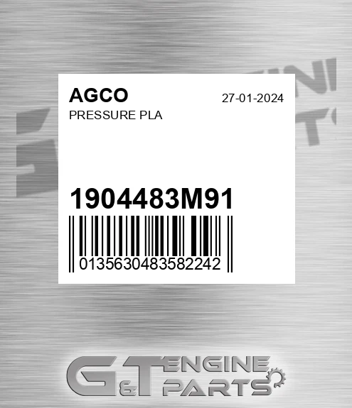 1904483M91 Pressure Pla for AGCO