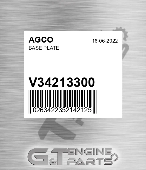 V34213300 Base Plate