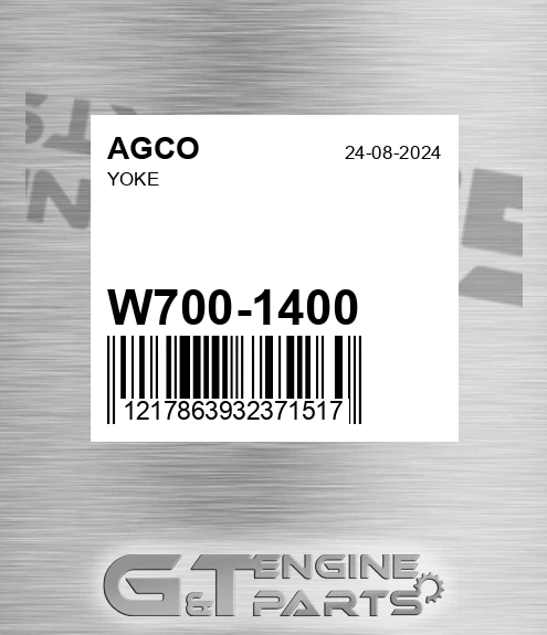 W700-1400 Yoke for AGCO