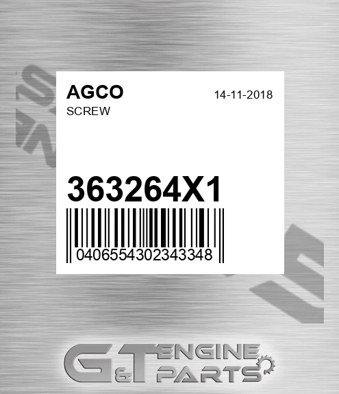 363264X1 Screw for AGCO