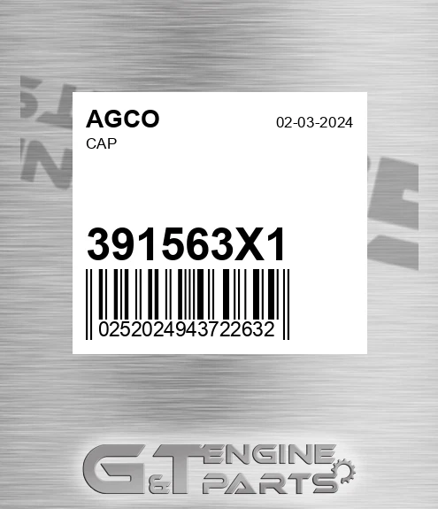391563X1 Cap for AGCO