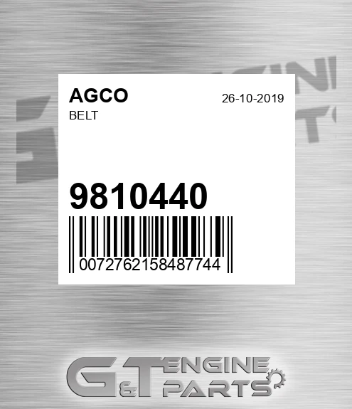 9810440 AGCO Belt