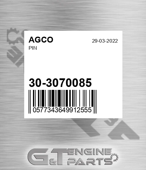30-3070085 Pin for AGCO