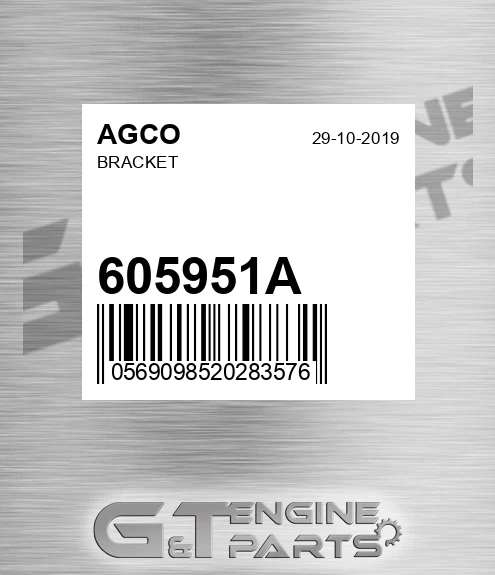 605951A Bracket for AGCO